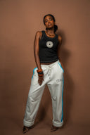 SKY WHITE baggy  pants