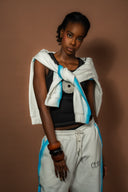 SKY WHITE baggy  pants