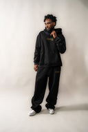 FREEDOM black dash tracksuit